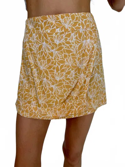 Khush Begonia Mini Skirt In Lysoria Yellow In Multi