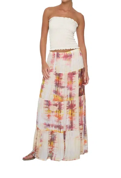 Khush Belle Sole Skirt In Acuarela In Multi