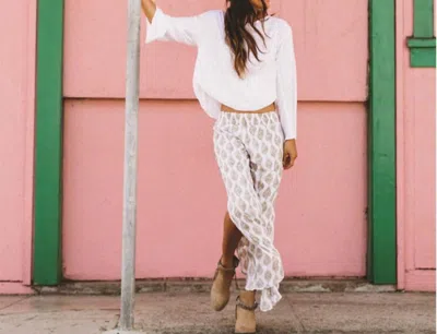 Khush Camden Long Sleeve Top In White