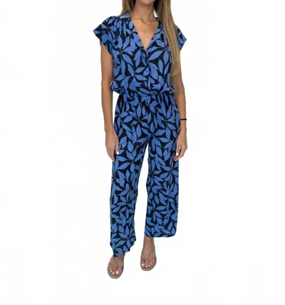 Khush Chela Jumpsuit In Laleen Charcoal In Blue