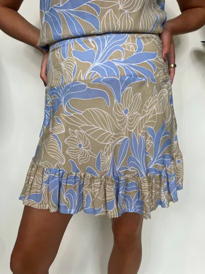 Khush Dora Skirt In Steel Blue
