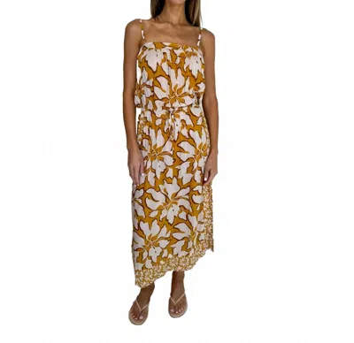 Khush Fresia Midi Dress In Bloomtide Bloomcrest Amber In Multi