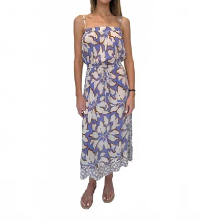 Khush Fresia Midi Dress In Oomcrest Lavender In Blue