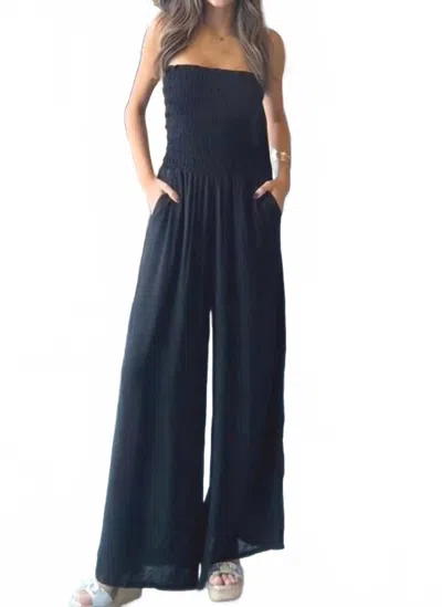 Khush Lawai Jumpsuit Black In Blue