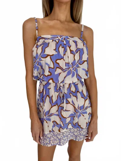 Khush Orlina Mini Dress In Blooms Lavender In Multi