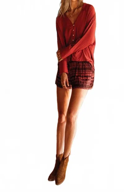 Khush Skyline Shorts In Willow Terrace In Multi
