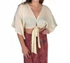 Khush Verona Top In Solid Creamy In Neutral
