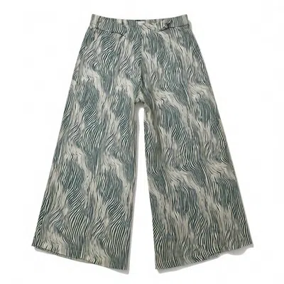Khush Women's Johanna Pant In Green And White In Multi
