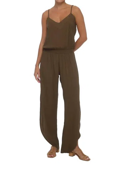 Khush Women's Olea Jumpsuit In Solid Brown