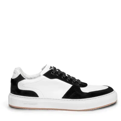 Khv Concept White / Black The B Sneaker Men's Black & White In White/black