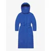 KHY KHY WOMEN'S COBALT PADDED OVERSIZED BOXY-FIT SHELL HOODED PUFFER COAT