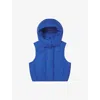 KHY KHY WOMEN'S COBALT PADDED OVERSIZED BOXY-FIT SHELL HOODED PUFFER VEST