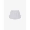 KHY KHY WOMEN'S HEATHER GREY MID-RISE RELAXED-FIT COTTON-TERRY SHORTS