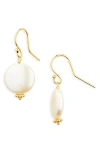 Ki-ele Adriana Classic Round Freshwater Pearl Drop Earrings In Multi