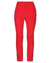 Ki6? Who Are You? Woman Pants Red Size 10 Polyester, Elastane In Red