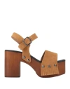 Kianid Woman Mules & Clogs Camel Size 5 Leather In Beige