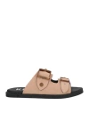 Kianid Woman Sandals Beige Size 7 Leather In Neutral