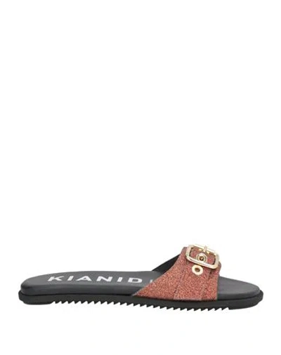 Kianid Woman Sandals Copper Size 6 Leather