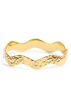 Kiara By Ki-ele Althea Wave Bangle In Gold