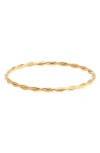 Kiara By Ki-ele Danielle Twist Bangle Bracelet In Gold