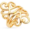 Kiara By Ki-ele Elaina Swirl Ring In Gold