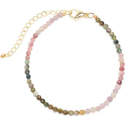 Kiara By Ki-ele Farrah Ii Petite Rainbow Tourmaline Bracelet In Multi