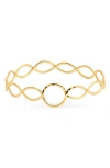 Kiara By Ki-ele Forever Infinity Bangle Bracelet In Gold