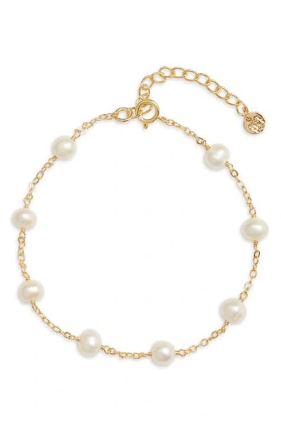 Kiara By Ki-ele Kelsey Pearl Bracelet In Gold