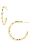 Kiara Conrad Danielle Twisted Hoop Earrings In Gold