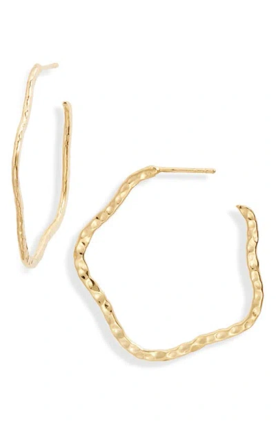 Kiara Conrad Sierra Hoop Earrings In Gold