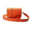 Kiara Ventrella Women's Gold / Yellow / Orange Ariana Wave Saddle Bag - Burnt Orange