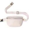 Kibou Wallet Bag Vegan Leather Crossbody Fanny Pack In Creme