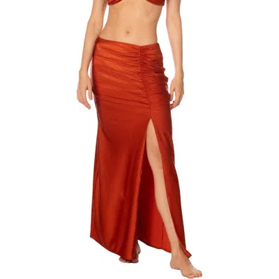 Kiby's Kibys Sunset Bazaar Lea Maxi Skirt In Red