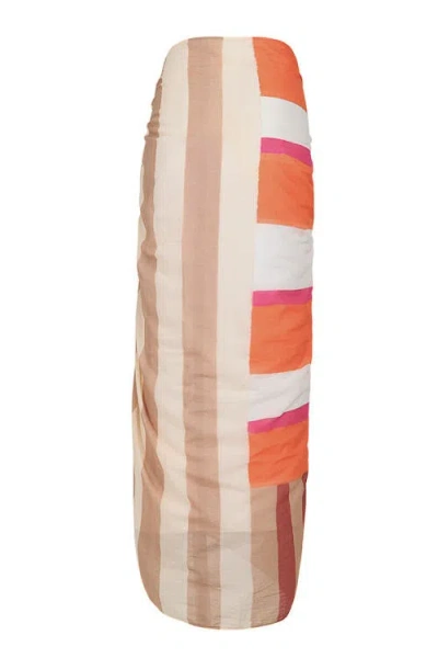 Kiby's Kids' Kibys Sunset Bazaar Loretta Striped Cotton Pareo Sarong