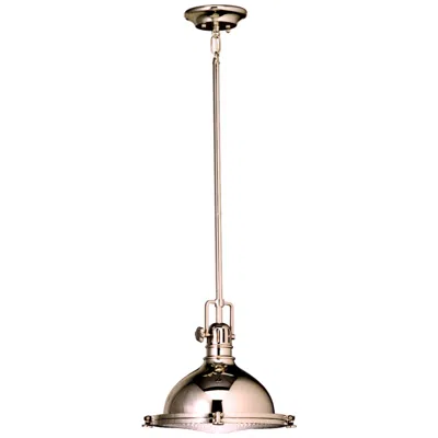 Kichler 11 3/4" Wide Polished Nickel Fresnel Lens Mini Pendant