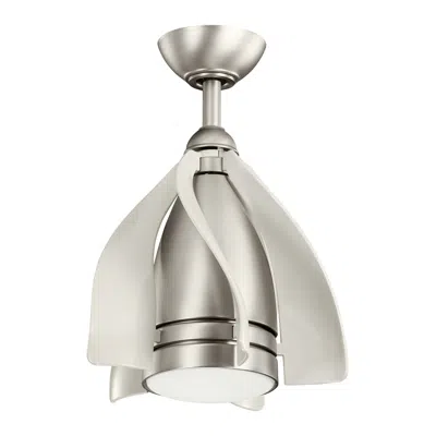 Kichler 15"  Terna Brushed Nickel Led Ceiling Fan