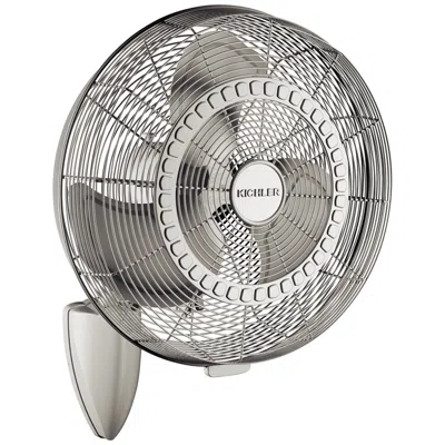 Kichler 18"  Pola Brushed Nickel Wet Rated Plug-in Wall Fan