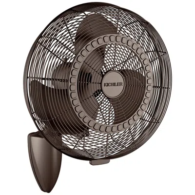 Kichler 18"  Pola Satin Natural Bronze Outdoor Wall Fan