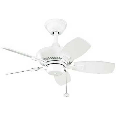 Kichler 30"  Canfield White Indoor Outdoor Ceiling Fan With Pull Chain