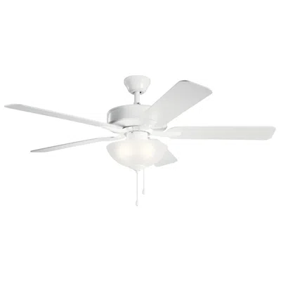 Kichler 52"  Basics Pro Select Satin Black Led Ceiling Fan