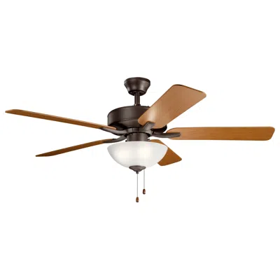 Kichler 52"  Basics Pro Select Satin Bronze Ceiling Fan With Pull Chain