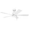 Kichler 52"  Bowen Pull Chain Matte White Pull Chain Ceiling Fan