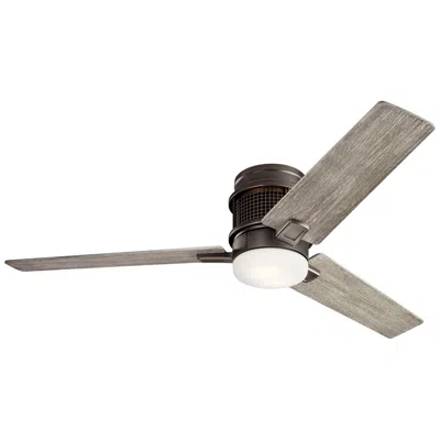 Kichler 52"  Chiara Bronze Led Hugger Ceiling Fan With Wall Control