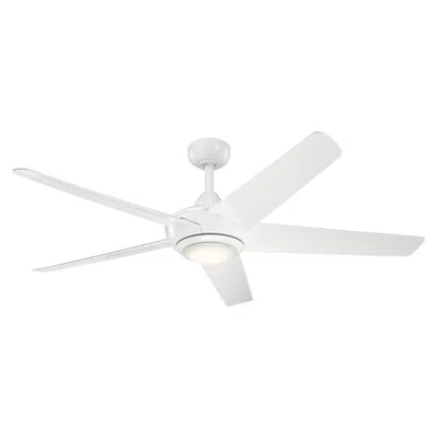 Kichler 52'  Kapono White Finish Led Ceiling Fan With Remote