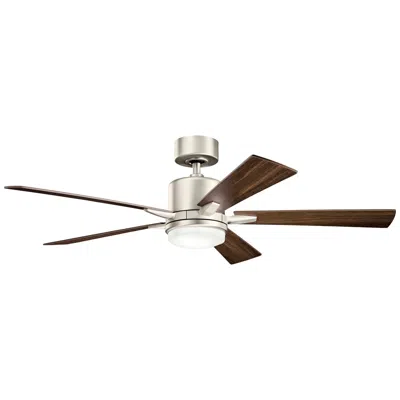 Kichler 52"  Lucian Brushed Nickel Led Ceiling Fan With Wall Control