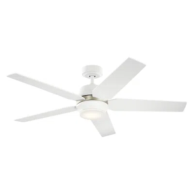 Kichler 52"  Maeve Matte White Led Ceiling Fan With Remote