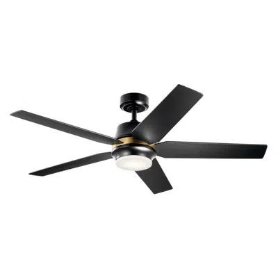 Kichler 52"  Maeve Satin Black Led Ceiling Fan With Remote