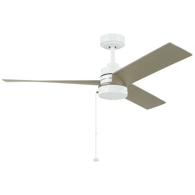 Kichler 52"  Spyn Lite White Ceiling Fan With Silver Blades