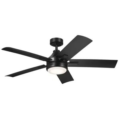 Kichler 52"  Tide Weather+ Black Led Wet Ceiling Fan With Remote