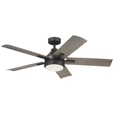 Kichler 52"  Tide Weather+ Olde Bronze Led Wet Remote Ceiling Fan